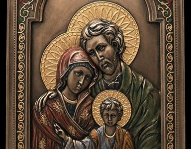 Jomfru Maria Josef Jesus ikon